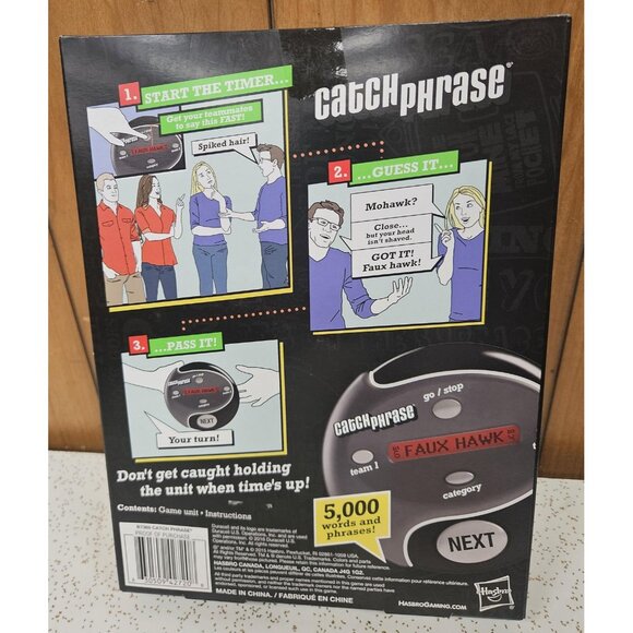 Hasbro Catch Phrase Electronic Game New Sealed 5000 Words Party Family Ages 12+ - Picture 3 of 3
